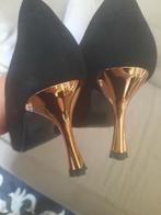 pumps met gouden hak, Pumps, Zwart, Ophalen of Verzenden, Zo goed als nieuw