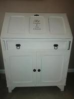 Landelijk Riviera ivoire stijl secretaire bureau, Huis en Inrichting, Kasten | Secretaires, Ophalen, Gebruikt