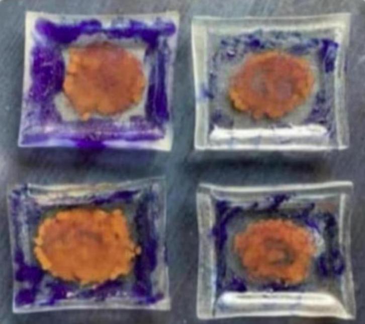 Glazen, handgemaakte, unieke theetipjes; 4x theetipje glas, Huis en Inrichting, Keuken | Servies, Nieuw, Glas, Ophalen of Verzenden