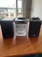 Panasonic stereoset Model SA PM15 cd speler en cassettedeck, Ophalen of Verzenden, Zo goed als nieuw, Cassettedeck, Overige merken