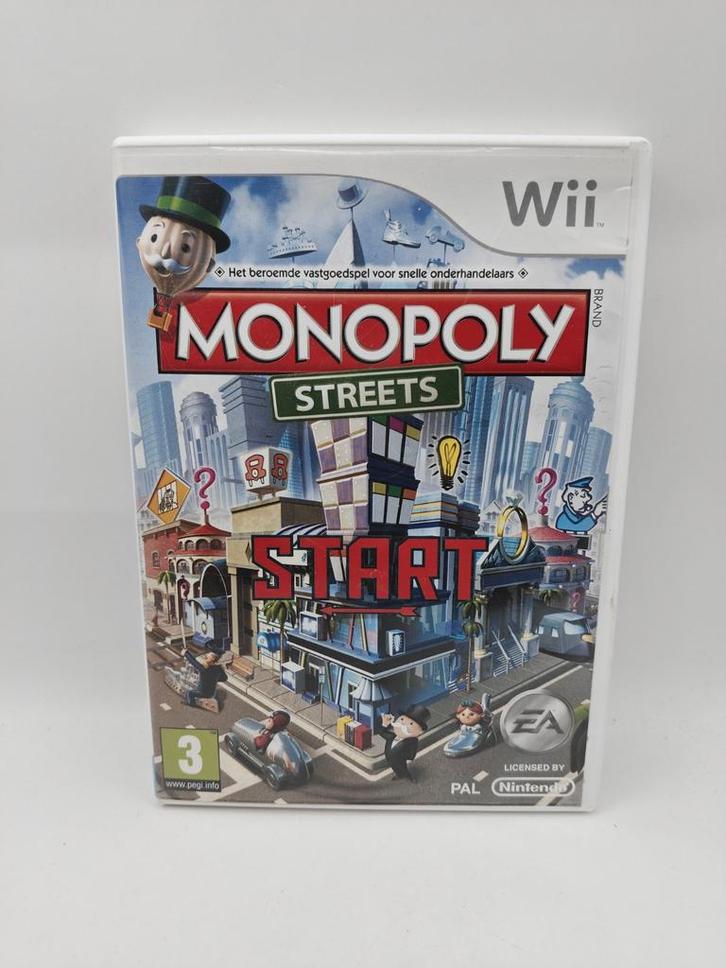 Monopoly streets Wii, Spelcomputers en Games, Games | Nintendo Wii, Zo goed als nieuw, Racen en Vliegen, 3 spelers of meer, Vanaf 3 jaar