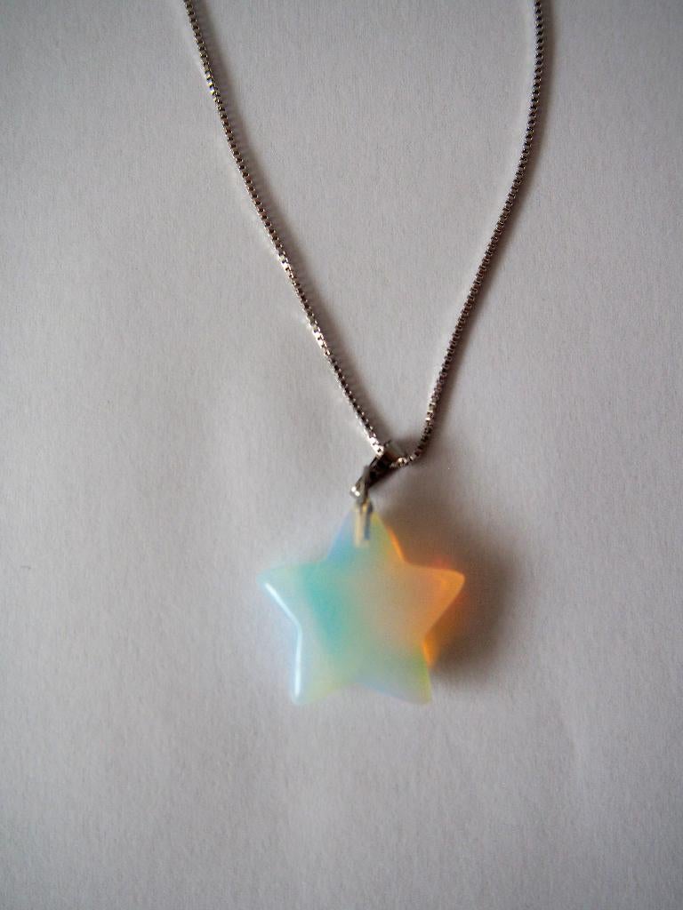 Ster hanger steentje “Green Aventurine” - SALE, Met hanger, Verzenden, Nieuw, Steen of Mineraal