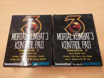 2x Mortal Kombat 3 Kontrol Pad Controllers voor Sega Genesis beschikbaar voor biedingen