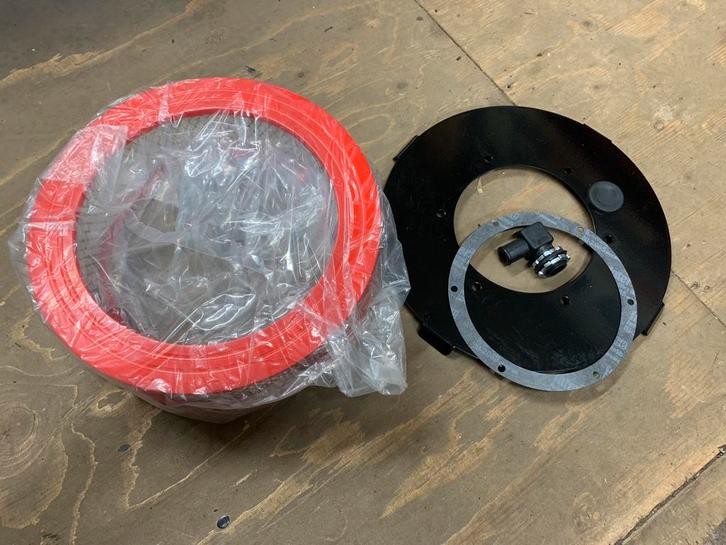 Origineel IMPCO luchtfilter,  met plaat enz., Auto-onderdelen, Brandstofsystemen, Amerikaanse onderdelen, Oldtimer onderdelen