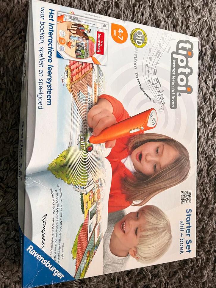 Tiptoi Starterset, Wereldbol & Dino Expeditie - Zo Goed Als, Kinderen en Baby's, Speelgoed | Educatief en Creatief, Zo goed als nieuw