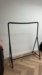 Zwarte kledingrek met wielen, Ophalen, Met wielen, Zo goed als nieuw