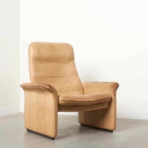 De Sede DS50 stoel leer design fauteuil vintage neckleer 70s, Huis en Inrichting, Fauteuils, Gebruikt, Leer, 75 tot 100 cm, 75 tot 100 cm
