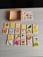 Leerzame houten plaatjes van dieren en plaatjes van eten., Ophalen of Verzenden, Zo goed als nieuw, Overige typen