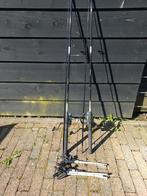 Werphengel Set Shakespeare 2,13m + Shimano Molens + Steunen, Watersport en Boten, Hengelsport | Algemeen, Ophalen