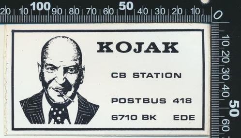 Sticker: Kojak CB Station - Ede, Verzamelen, Stickers, Zo goed als nieuw, Film, Tv of Omroep, Ophalen of Verzenden