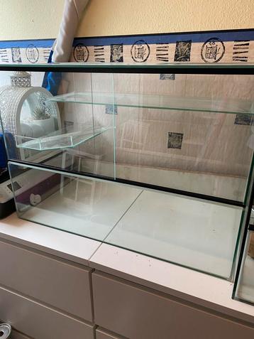 Gerbilarium/knaagdierverblijf 70x40x50 (opknapper) beschikbaar voor biedingen