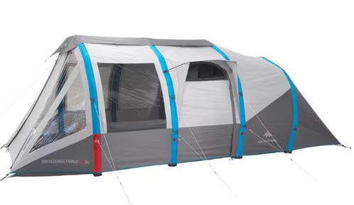 Quechua Air Seconds Family 6.3 xl tent opblaasbaar 5 persoon, Caravans en Kamperen, Tenten, tot en met 5, Zo goed als nieuw, Ophalen