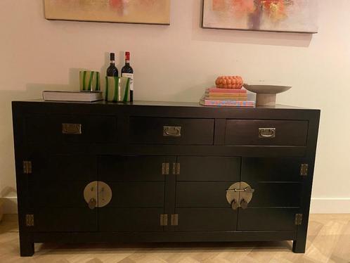 Chinees dressoir, Huis en Inrichting, Kasten | Dressoirs, Gebruikt, 150 tot 200 cm, 25 tot 50 cm, Met lade(s), Met deur(en), Met plank(en)