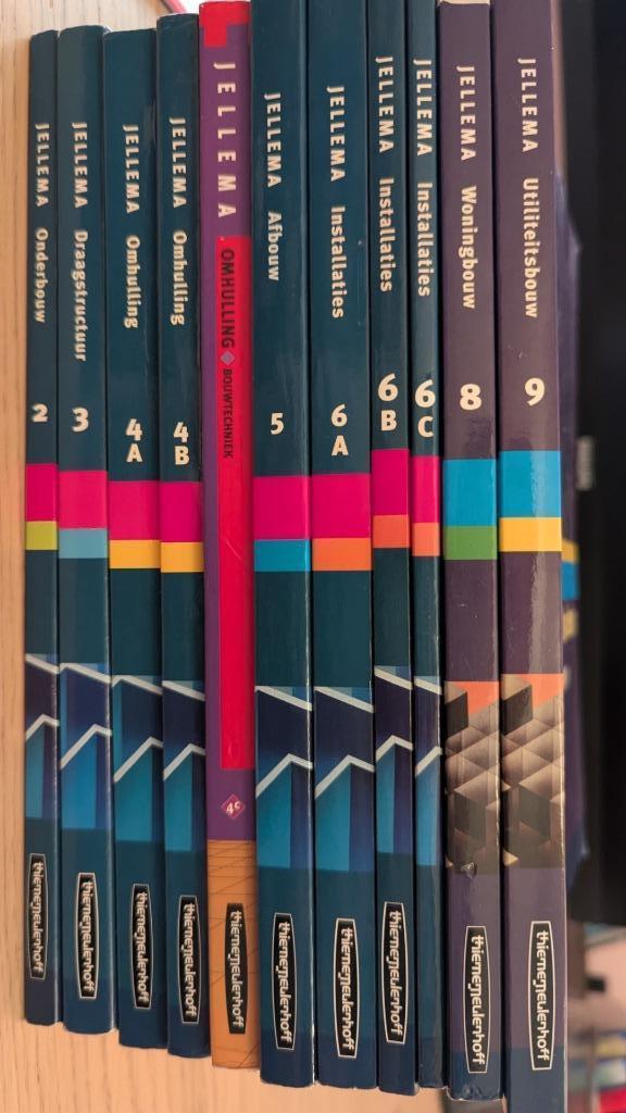 Verzameling Jellema Hogere bouwkunde studieboeken, Boeken, Studieboeken en Cursussen, Zo goed als nieuw, HBO, Beta, Ophalen of Verzenden