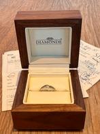 Diamond Point witgoude Ring - Elegant, Gebruikt, Ophalen of Verzenden, Kleiner dan 17, Met edelsteen