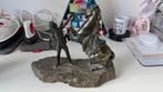 Bronzen beeld: Man temt paard, Antiek en Kunst, Ophalen of Verzenden