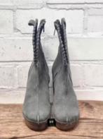 XUZ - Handmade leren klompjes laarzen maat 39 - Nieuw €225, Lage of Enkellaarzen, Ophalen of Verzenden, X, Grijs