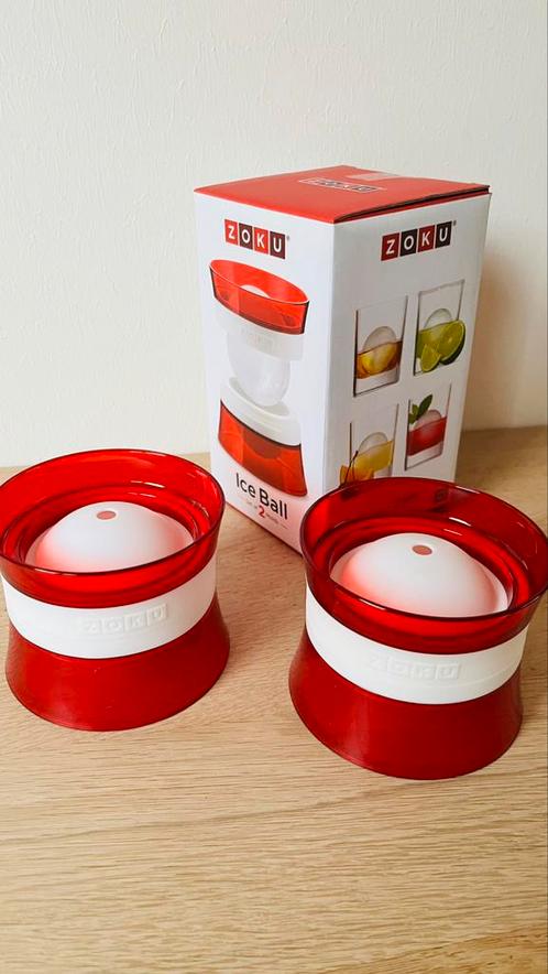 Zuko Ice Ball maker - set van 2 mallen, Witgoed en Apparatuur, IJsmachines, Zo goed als nieuw, Ophalen of Verzenden