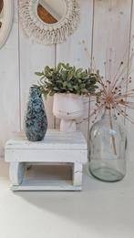 West Germany vintage vaas, conisch model, Jade groen gewolkt, Gebruikt, Vintage, Ophalen of Verzenden, Nvt