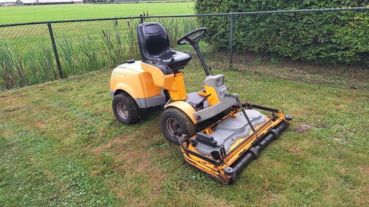 stiga park pro 18, Tuin en Terras, Zitmaaiers, Gebruikt, 120 cm of meer, Elektrische starter, Mulchfunctie, Ophalen