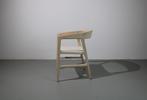 4 Artisan Tesa stoelen, Wit gepigmenteerd Esdoorn, Linnen, Nieuw, Vier, Wit, Hout