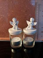 Kaarsenpotjes met engeltjes, Ophalen of Verzenden