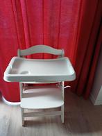 2 Hauck Alpha kinderstoelen wit met Alpha Tray, Ophalen, Gebruikt, Meegroeistoel, Afneembaar eetblad