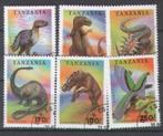 Tanzania dieren 1994 dinosaurussen, Postzegels en Munten, Ophalen of Verzenden, Dier of Natuur, Gestempeld