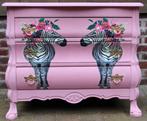 Een fantastisch leuk roze buikkastje, ladekast “Zebra”, Huis en Inrichting, Kasten | Ladekasten, 50 tot 100 cm, Minder dan 100 cm