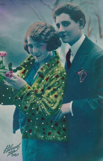 MEISJE ROMATIEK UIT BEGIN 1900 ZEER MOOI OUDE KAART KJ310 beschikbaar voor biedingen