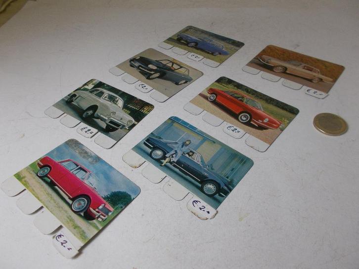 Jr 50/60 Metalen AUTOPLAATJES. 7 x in 1 koop! Ter decoratie., Hobby en Vrije tijd, Modelauto's | 1:43, Gebruikt, Auto, Overige merken