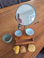Antieke Scheerset met Spiegel en Accessoires, Ophalen of Verzenden