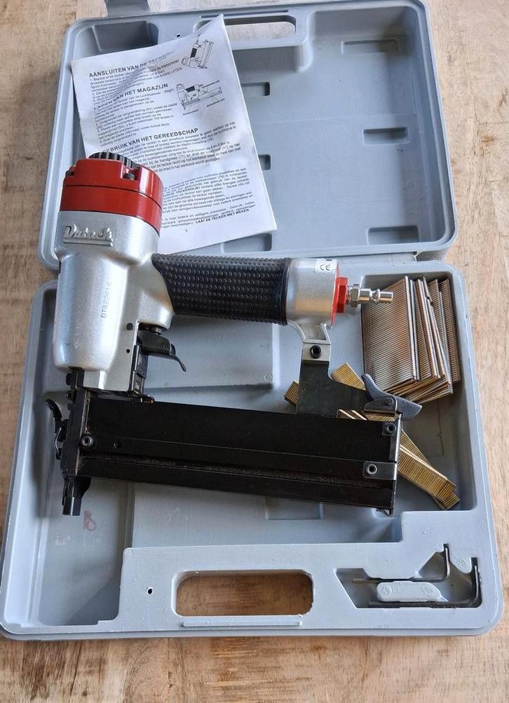 Pneumatische Dutack Combi Tacker - Nagel- en Nietmachine, Doe-het-zelf en Verbouw, Gereedschap | Handgereedschap, Gebruikt, Ophalen of Verzenden