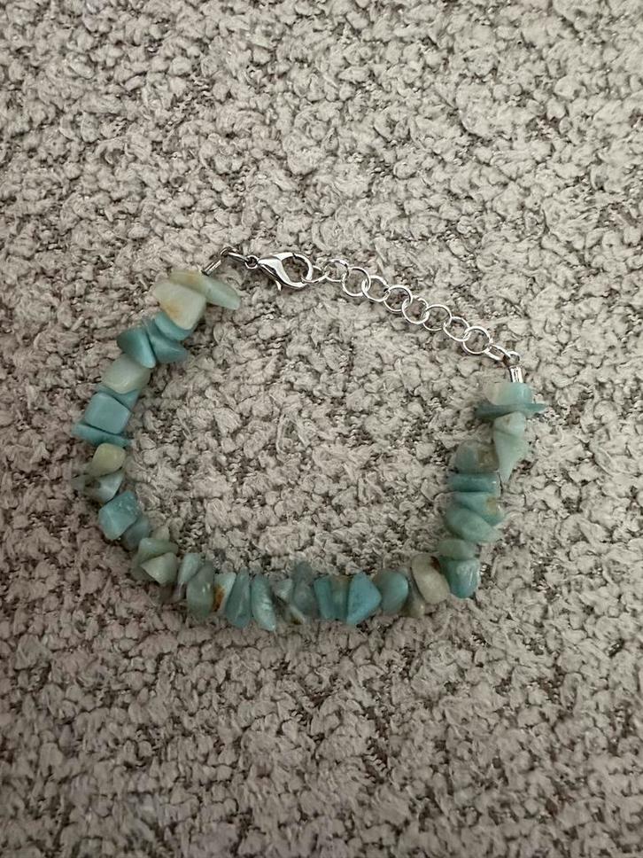 Aventurijn Armbandje - Edelsteen, Sieraden, Tassen en Uiterlijk, Armbanden, Nieuw, Overige materialen, Groen, Met edelsteen, Ophalen of Verzenden