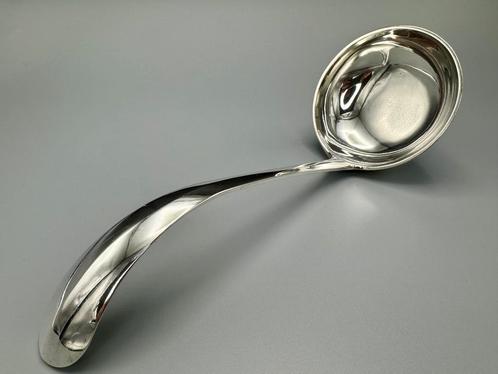 Zilveren soepdienlepel, Hollands glad, Antiek en Kunst, Antiek | Goud en Zilver, Zilver, Ophalen of Verzenden