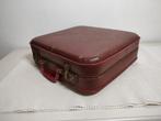 K461 VINTAGE stewardess  koffer donkerrood, Overige materialen, Gebruikt, Minder dan 50 cm, Ophalen of Verzenden
