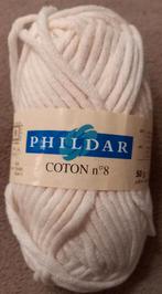 15 x phildar coton 8 ecru nieuw., Hobby en Vrije tijd, Breien en Haken, Ophalen, Nieuw, Breien of Haken, Wol of Garen