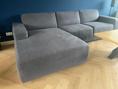Bank / Hoekbank stof, Huis en Inrichting, Banken | Bankstellen, Gebruikt, Vierpersoons of meer, 250 tot 300 cm, 75 tot 100 cm