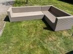 Loungebank hoekmodel 3x2,3m, wicker, Tuin en Terras, Tuinsets en Loungesets, Ophalen, 5 zitplaatsen, Gebruikt, Loungeset
