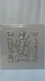 Keramische tegel Pottelberg - Kortrijk (B.), Antiek en Kunst, Antiek | Wandborden en Tegels, Ophalen of Verzenden