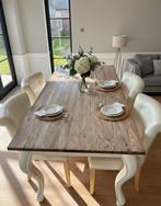 Houten Eettafel, Huis en Inrichting, Tafels | Eettafels, Landelijk modern, 200 cm of meer, 50 tot 100 cm, Zo goed als nieuw
