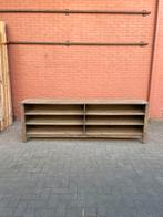 Robuust open dressoir van teakhout, Ophalen of Verzenden