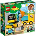 Duplo Truck & Graafmachine, Ophalen of Verzenden, Zo goed als nieuw, Complete set, Duplo