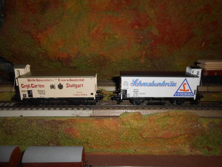 Märklin 4677 en 4680 Bierkoel wagons uit Württemberg, Hobby en Vrije tijd, Modeltreinen | H0, Nieuw, Treinset, Wisselstroom, Märklin