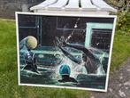 waterpolo poster in lijst, Watersport en Boten, Waterpolo, Ophalen, Gebruikt, Waterpolo-accessoire