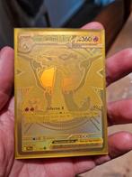 Mega Charizard X EX 130 Gold Kaart, Ophalen of Verzenden, Zo goed als nieuw, Losse kaart, Foil