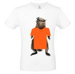Justin Beaver Koningsdagversie, Kleding | Heren, T-shirts, Nieuw, Oranje, Verzenden