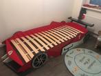 Stoere formule 1  jongensbed, Kinderen en Baby's, Kinderkamer | Bedden, Ophalen, 85 tot 100 cm, Gebruikt, Lattenbodem