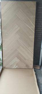 eettafelblad met visgraat motief afmetingen blad: blad:200x, Huis en Inrichting, Ophalen, Eikenhout, 200 cm of meer, 50 tot 100 cm