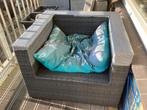 Loungestoel wicker met hocker - gratis af te halen, Tuin en Terras, Tuinstoelen, Ophalen, Gebruikt, Wicker
